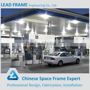 Safely Easy Installation Steel Structure Space Frame Gas Petrol Station thumbnail-3