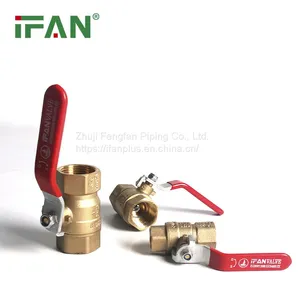 IFAN Full Size Threaded Brass Ball Valve Customized Brass Water Ball Valve thumbnail-1