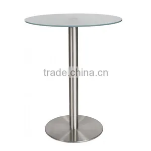 Leisure Metal Frame Round Top Bar Table thumbnail-1