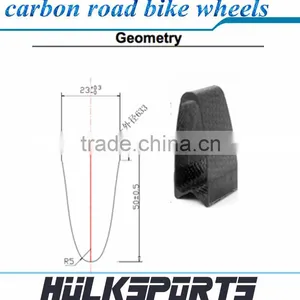 2016 Hot Sale 23mm Width Carbon Road Bicycle Rim 50mm Carbon Tubular Wheel 700C Carbon Road Bike Rims thumbnail-4