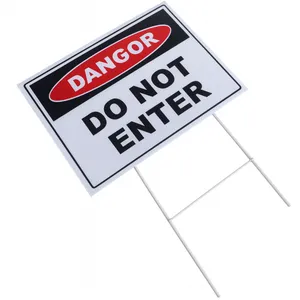 PP Advertising Signage, Customized Printing Waterproof Outdoor 4mm White 18x24 Coroplast Signs thumbnail-2