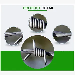 Professional Supplier's Iron Wire Barbed Wire Roll Razor Wire Fence at Economical Price Per Roll for Protection thumbnail-3
