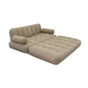 LXLOMAND Outdoor Camping Fully Automatic Sofa Bed Inflatable Mattress Sofa, Multifunctional Portable Lazy Inflatable Sofa for Sleeping on the Floor thumbnail-1