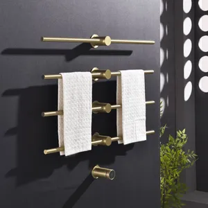 Bathroom Electric Heated Towel Rack, Towel Warmer for Bathroom, Wall Mounted Stainless Steel,4 Colours thumbnail-3