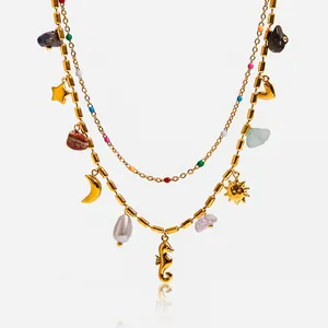 Sweat & Waterproof 316L Stainless Steel Necklace Charm By HonHo Factory Direct thumbnail-5