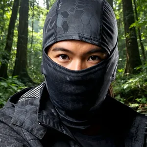 Breathable Camo Balaclava Quick Dry Stretch Full Face Mask for Hunting Cycling Outdoor Sports thumbnail-4