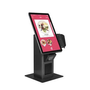 Aonpos APK02 Touchscreen Kiosk With Thermal Printer Premium Cashless Payment Kiosk Fast Food Self-service Terminal thumbnail-1