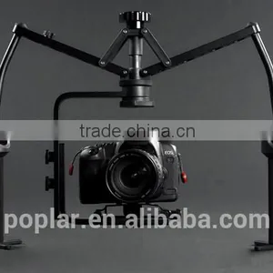 Poplar China Supplier High Quality Camera Rig Best Stability DSLR Double Handheld Video Gimbal Stabilizer for Digital thumbnail-2