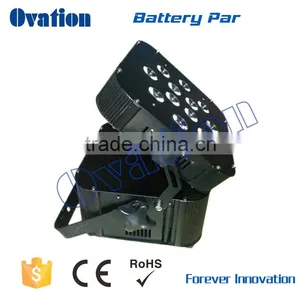 Top Selling Products 2015 Battery Power 12*17W RGBWA+UV 6in1LED Flat Par Can thumbnail-3