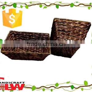 Water Hyacinth Basket ,seagrass Storage Baskets,water Hyacinth & Seagrass Basket thumbnail-1