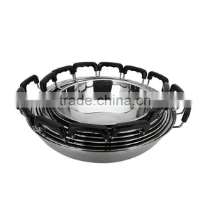 High Quality Stainless Steel Frying Pan With Double Handle thumbnail-4