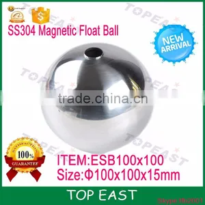 Water Oil Level Controller Magnetic Stainless Steel Float Ball ESB100X100X15 thumbnail-1