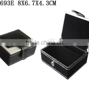 Fashion PU Leather Paper Watch Box With Black Velvet Insert Manufacturers China P1693W thumbnail-3