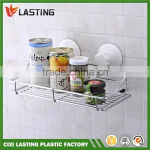 Multi-function Metal Bathroom & Kitchen Storage Shelf With Super Suction thumbnail-1