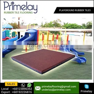 Highest Rated Playground Safety Surface Square Rubber Tile thumbnail-1