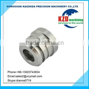 CNC Turning Machining Precision Motor Housing Parts Pink Anodize Surface Small Batches Production thumbnail-4