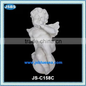 White Marble Angel Figure JS-C158C thumbnail-1