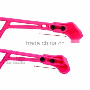 BJ-LG-004 Chinese Motorcycle Parts Pink Bent Style Adjustable Plastic Lever Guard thumbnail-6