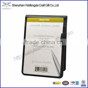 New Arrival Fashion Mini Black Leather Journal Notepad Holder thumbnail-1