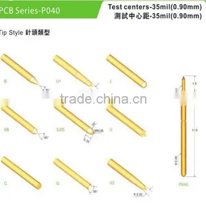 P048/PH048/P030/P035/PH035 0.68mm Thimble 4 Claw Type Spring Loaded Pogo Probe Testing Pins thumbnail-5