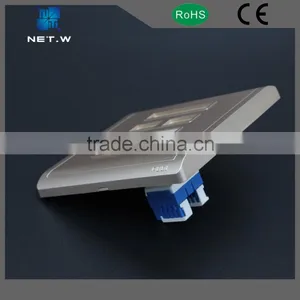 1/2 Port Silver 86 Faceplate Cat5/6 Faceplate /wall Socket thumbnail-5