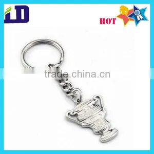 Silver Color Trophy Embossed Metal Keychain thumbnail-1