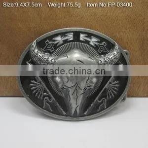 Decorative Two Prong Logo Name Plate Belt Buckles Custom Belt Buckle Belt Buckle With Rhinestones thumbnail-2