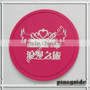 Factory Price Wedding Decoration Personalized PVC Cup Coaster Mat thumbnail-1