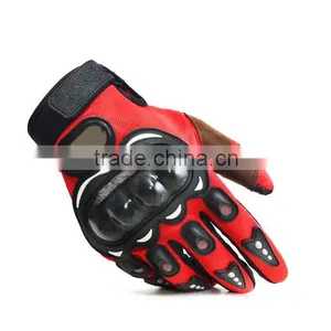 Brown Thumb Style Leather Made Motorcycle Motorbike Gloves thumbnail-1
