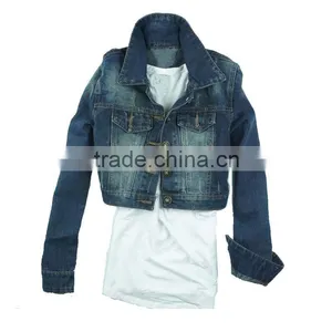 Ladies' Fashion Denim Jean Jacket thumbnail-1