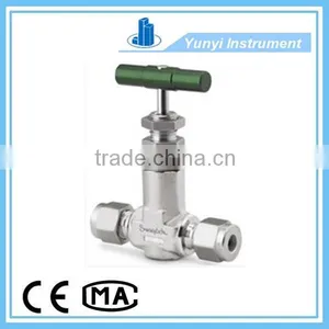 Stainless Steel Screwed-Bonnet Needle Valve, 1/4 In. Tube Fittings thumbnail-1
