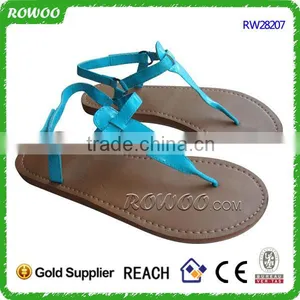 Simple Leather Low Price Ladies Sandals Shoes for Women thumbnail-1