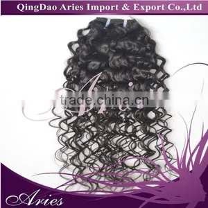 100% Virgin Peruvian Curly Hair Extensions 1 Bundle Human Hair Weaves Weft thumbnail-1