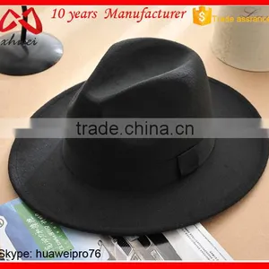 100% Australian Wool Felt Floppy Fedora Hats, Wide Brim Fedora Hats Winter Cowboy Style Hat thumbnail-5