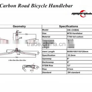 NEW Design Carbon Handlebar Glossy Matte Surface 3K UD Carbon Bicycle MTB Bicycle Handlebar Quality Choice thumbnail-5