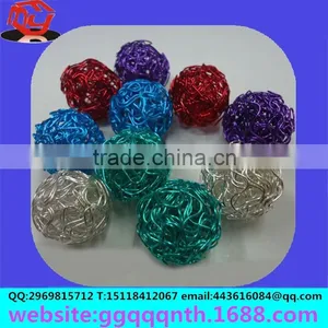 Metal Color Electrophoretic Paint Vacuum Plating Round Wire Spring Lantern Ball thumbnail-1