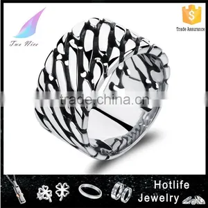 Hot Sale Stainless Steel Jewellery in Stock Wholesale Gay Men Ring thumbnail-1