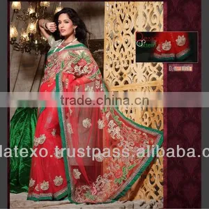Zari Embroidery Saree thumbnail-1