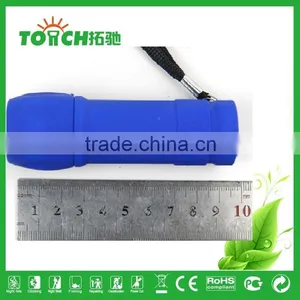 Aluminum Mini 9 LED Torch Light thumbnail-2