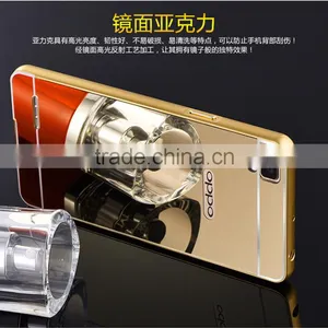 High Quality Aluminum Bumper Mirror Phone Case Cover For OPPO A53 thumbnail-2