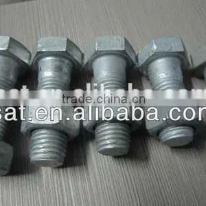 High Quality DIN 933 Standard Size Stud Bolt And Nut Galvanized by Hot Shower Plated and Powder Plated thumbnail-6
