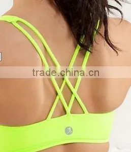 Youth Sport Bra Seamless Running Yoga Fitness Racerback thumbnail-2