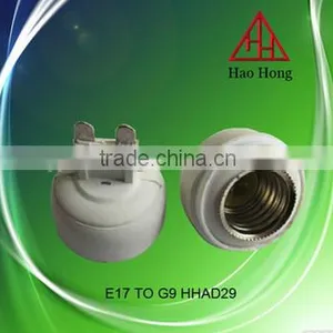 HAOHONG Two Pins E17 to G9 Lamp Adapter thumbnail-1