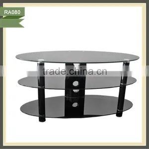 Modern Unique Glass tv Cabinet Corner Units for tv RA080 thumbnail-1