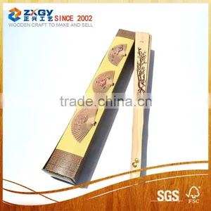 Chinese Sandalwood Scented Wooden Openwork Folding Fan thumbnail-1