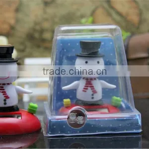 Solar Mini Christmas Santa Snow Man Light Car Decoration Light thumbnail-1
