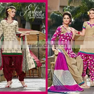 EXCLUSIVELY SYNTHENTIC PATIYALA SALWAR thumbnail-4