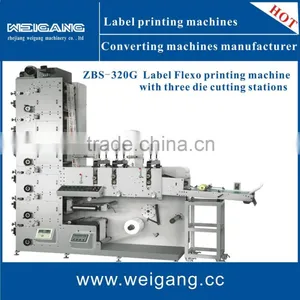 ZBS- 450G New One Color / Multicolor Flexo Printing Machine With Three Die Cutting and Slitting Stations for Sale Quality Choice thumbnail-1
