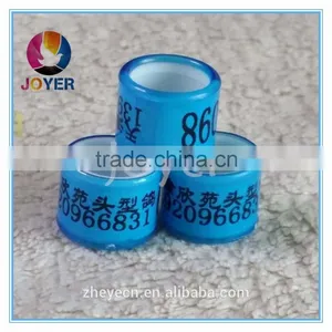 Beautiful Plastic Transparent Full Plastic Bands Cheapest Custom With Name Phone Photo Pigeon Ring thumbnail-2