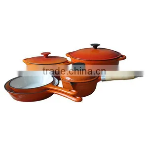 Enamel Casserole Cookware Set thumbnail-1